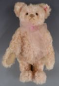 Steiff Original Musical Teddy Bear 'Candle in the Wind' 661624, with pink mohair, button to ear,