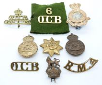 Royal Military Academy, Duke of York's Royal Military School metal badges etc together with cadet'