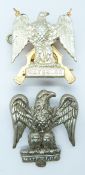 Two British Army Royal Scots Greys and Scot Dragoon Guards NCO arm badges