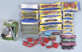 A collection of Lone Star N gauge model railway locomotives, coaches, wagons and accessories, some