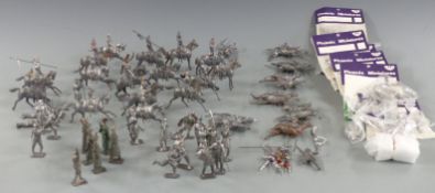 A large collection of Phoenix Models and similar white metal unpainted model soldiers including