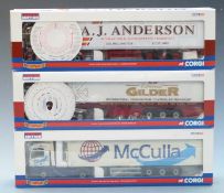 Three Corgi Hauliers of Renown 1:50 scale limited edition diecast model vehicles McCulla (Ireland)