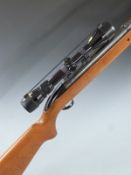 BSA Airsporter .22 air rifle with semi-pistol grip, raised cheek piece and Optima 3-9x40 Wide