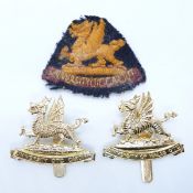 Cardiff/City of Wales Officer Training Corps badges