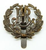 Jewish Lad's Brigade metal cap badge