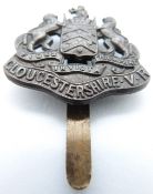 British Army Gloucestershire Volunteer Regiment metal cap badge