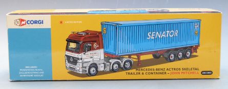 Corgi Anniversary 1:50 scale limited edition diecast model John Mitchell Mercedes-Benz Actros