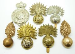 Seven British Army Honourable Artillery Company metal badges