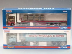 Two Corgi Hauliers of Renown 1:50 scale limited edition diecast model vehicles David McCulla &