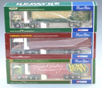 Three Corgi 1:50 scale limited edition diecast model lorries Torridge Transport Ltd CC13402, H E