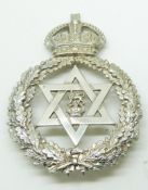 Commonwealth Trinidad Police Force metal hat badge