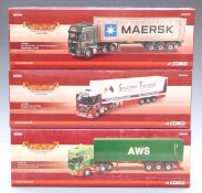 Three Corgi Hauliers of Renown 1:50 scale limited edition diecast model lorries W Carter (Haulage)
