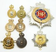 Eight British Army Catering Corps / Royal Corps of Transport metal badges (some marked Firmin & J.