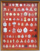 Approximately eighty seven British Army Infantry, Cavalry and Corps mainly anodised badges including