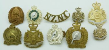 Ten New Zealand Army Royal Nursing Corps, Women's Army Corps and Women's Land Service metal and