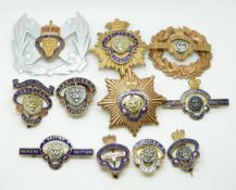 Eleven The Royal British Legion/British Legion metal badges of various patterns including a Scotland