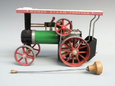 Mamod T.E.1a live steam model traction engine, in original box.