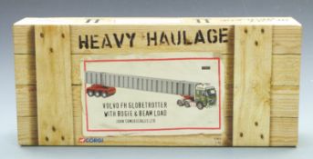 Corgi Heavy Haulage limited edition 1:50 scale diecast model set Volvo FH Globetrotter With