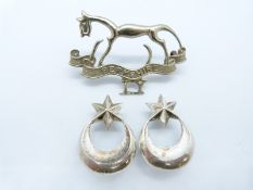 British Army Berkshire Yeomanry cap and collar badges