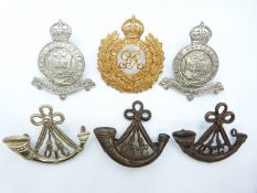 Six Oxford University Officer Training Corps/Senior Training Corps metal badges
