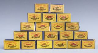 Twenty Matchbox Moko Lesney 1-75 series diecast model vehicles 1, 3, 6, 9, 11, 12, 13, 16, 17, 18,