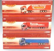 Three Corgi Hauliers of Renown 1:50 scale limited edition diecast model lorries Intake Transport