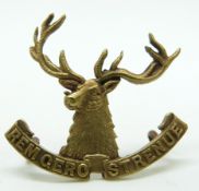 New Zealand Army Territorial Force 10th Nelson Mounted Regiment other ranks metal cap badge with
