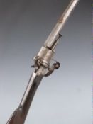 Lefaucheux of Belgium 12mm double action pinfire rovolver or revolving rifle with engraved butt