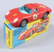 Corgi Toys diecast model Ferrari 'Berlinetta' 250 Le Mans with red body, spoked hubs and racing