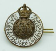 British Army Household Brigade Official Cadet Battalion enamelled cap badge