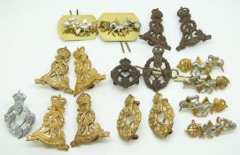 Seventeen British Army Labour Corps and R.E.M.E pre and post 1947 metal collar badges in eight pairs