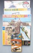 Six Italaeri 1:48 and 1:35 scale plastic model kits including M7 Priest, Horch KFZ 15, Stingbat LHX,