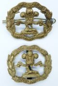 British Army South Lancashire Regiment Prince of Wales Volunteers metal cap badge together with a