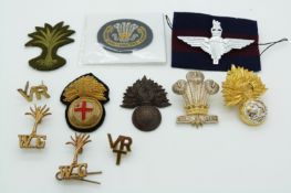 British Army Parachute Regiment Welsh Guards, Northumberland Fusiliers etc badges