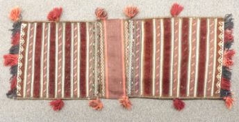 Turkoman camel bag, hand woven in Iran, with Liberty invoice for £485, dated 2011