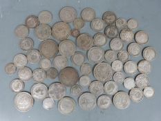 Approximately 380g of pre-1947 UK silver coinage