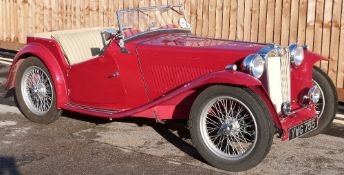 1947 MG TC sports car with 1200cc OHV engine. The vendor, by his own admission a serial restorer,