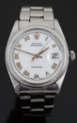 Rolex Oysterdate Precision wristwatch ref.6694 with date aperture, luminous hands, gold Roman
