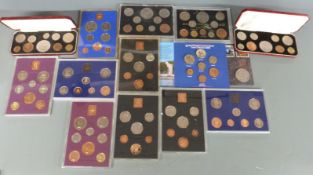 Two UK boxed specimen sets for 1953 Coronation and 1966, together with a collection of UK proof