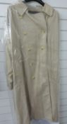 Burberry's gentleman's classic trench coat with trademark check lining, size 52R