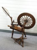 Antique spinning wheel, H97cm