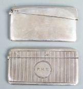 Victorian hallmarked silver calling card case, Chester 1900 maker William Neale & Sons, length