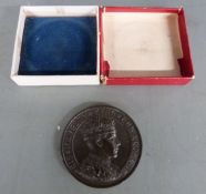 Edward VIII 1937 bronze coronation medal in original box