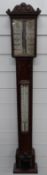 Carpenter and Westley Georgian mahogany cased stick barometer with maker's name and 24 Regent St,