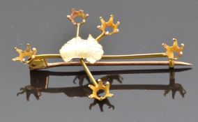 A yellow metal Australian brooch, 2g