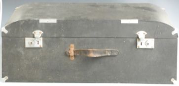 Vintage car travelling trunk, width 79cm