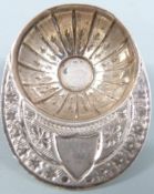 Edward VII hallmarked silver novelty caddy spoon formed as a jockey's cap, Sheffield 1909 maker