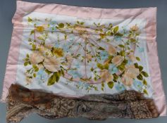 Hermès 'Romantique' silk scarf, 88 x 88cm, and an Etro Italian silk chiffon example