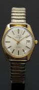 Hamilton gentleman's automatic wristwatch ref. 64060-4 with date aperture, gold hand, two tone baton