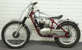 1950s James 197cc Villiers engined trials motorcycle with many competition parts, frame number